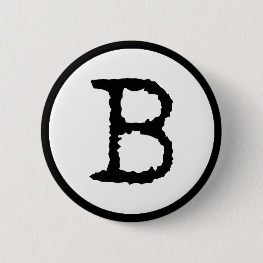 Buchstabe B Button (Vorderseite)