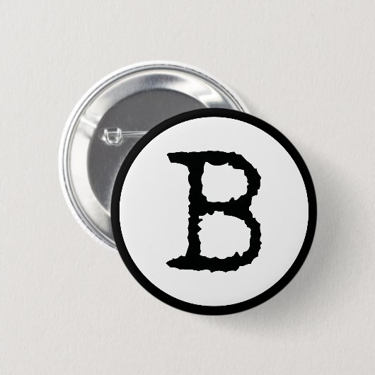 Buchstabe B Button (Vorne & Hinten)