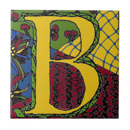 Buchstabe B Fliese