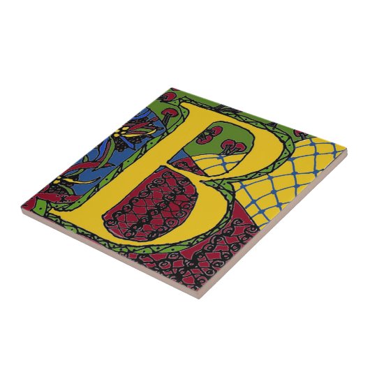 Buchstabe B Fliese (Seite)