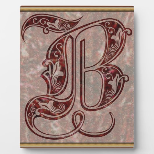 Buchstabe B Fotoplatte (Vorderseite)