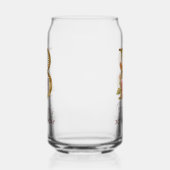 Buchstabe B Gold Monogramm Rosé Rosen Dosenglas (Links)
