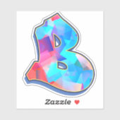 Buchstabe B _ Graffiti Alphabet Letters Aufkleber (Blatt)