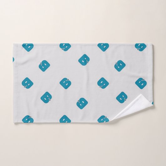 Buchstabe B grau Handtuch (Handtuch)