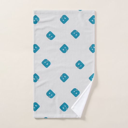 Buchstabe B grau Handtuch (Handtuch)