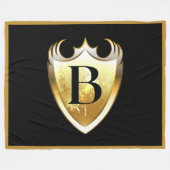 Buchstabe B Hauptstadt Alphabet Fleecedecke (Vorderseite (Horizontal))