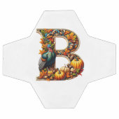 Buchstabe B im Thanksgiving-Stil Fußball (Flach)