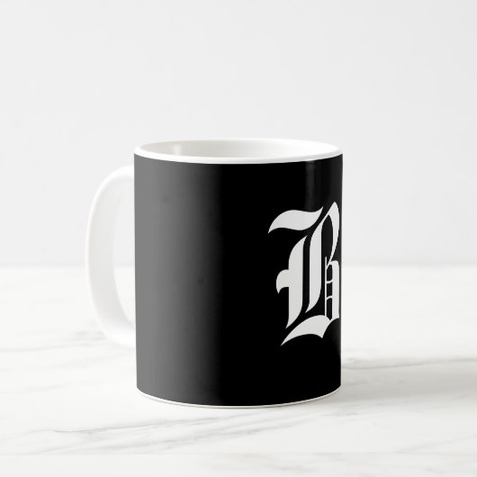 Buchstabe B Kaffeetasse (Vorderseite Links)