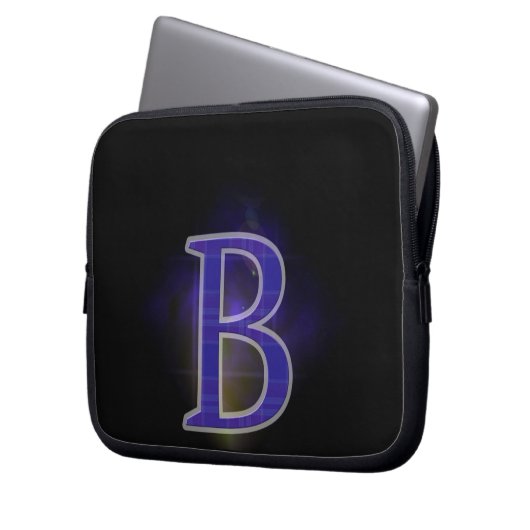 Buchstabe B Laptopschutzhülle (Vorderseite Links)