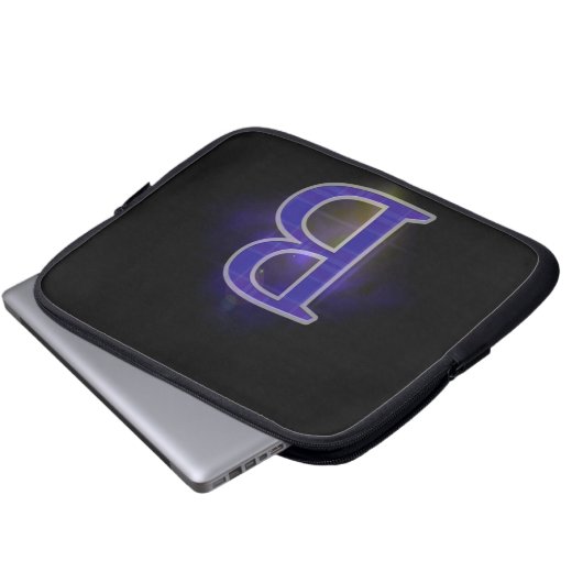 Buchstabe B Laptopschutzhülle (Vorne Knopf)