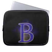Buchstabe B Laptopschutzhülle (Vorderseite)
