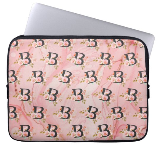 Buchstabe B Laptopschutzhülle (Vorderseite)