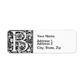 Buchstabe B Mittelalterliche Monogramm Jugendstil (Vorne)