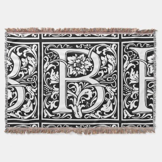 Buchstabe B Mittelalterliche Monogramm Jugendstil Decke (Vorderseite)