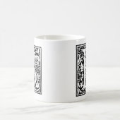Buchstabe B Mittelalterliche Monogramm Jugendstil Kaffeetasse (Mittel)