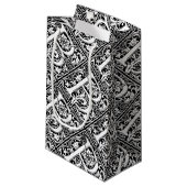 Buchstabe B Mittelalterliche Monogramm Jugendstil Kleine Geschenktüte (Vorderseite Schrägansicht)