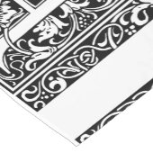 Buchstabe B Mittelalterliche Monogramm Jugendstil Kurzer Tischläufer (Ecke)