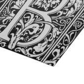 Buchstabe B Mittelalterliche Monogramm Jugendstil Schneidebrett (Ecke)