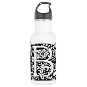 Buchstabe B Mittelalterliche Monogramm-Kunst im Ju Trinkflasche