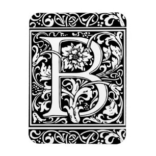 Buchstabe B Mittelalterliches Monogramm Vintage In Magnet