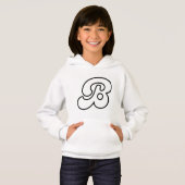 Buchstabe B - Modern Monogram Design Hoodie (Vorne ganz)