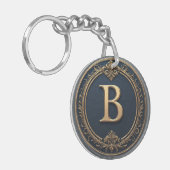 🔷 Buchstabe B Monogramm-Geschenk für ihn 🔑 Schlüsselanhänger (Vorderseite links)