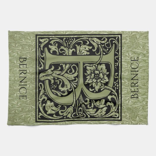 Buchstabe B Monogramm Küchentuch (Horizontal)