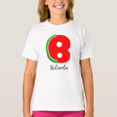 Buchstabe B Name T - Shirt, Alphabet Watermelon T-Shirt (Vorderseite)