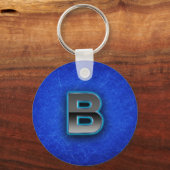 Buchstabe B - neunblaue Ausgabe Schlüsselanhänger (Vorderseite)