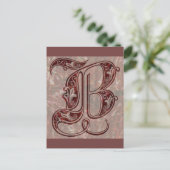 Buchstabe B Postkarte (Stehend Vorderseite)