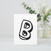 Buchstabe B Postkarte (Stehend Vorderseite)