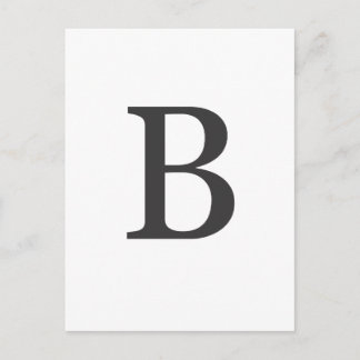 ‚Buchstabe B‘ Postkarte