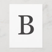 ‚Buchstabe B‘ Postkarte (Vorderseite)