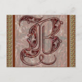 Buchstabe B Postkarte (Vorderseite)