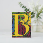 Buchstabe B Postkarte (Stehend Vorderseite)