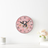 Buchstabe B Runde Wanduhr (Zuhause)