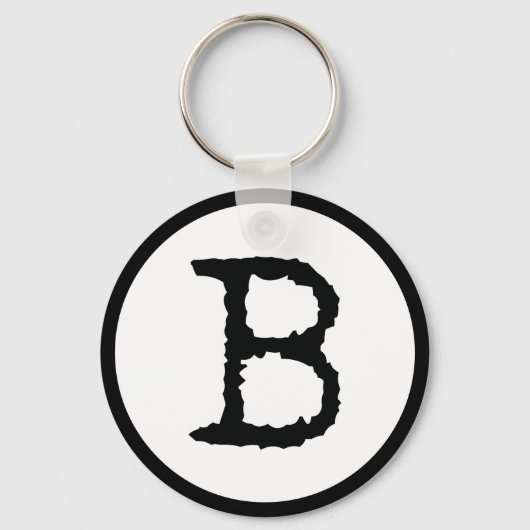 Buchstabe B Schlüsselanhänger (Vorderseite)