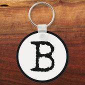 Buchstabe B Schlüsselanhänger (Vorderseite)