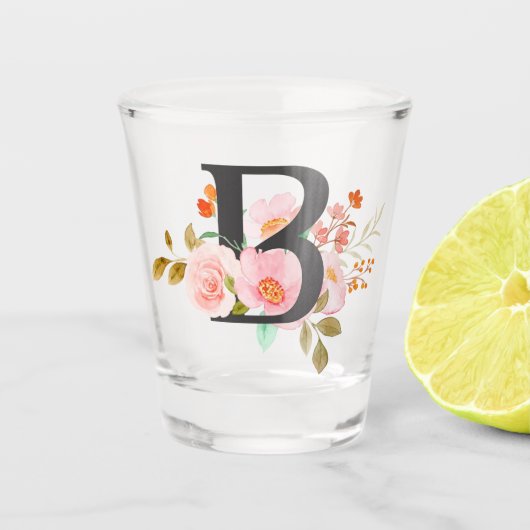 Buchstabe B Schnapsglas (Vorderseite)
