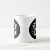 Buchstabe B - Schwarz/Weiß Kaffeetasse (Mittel)