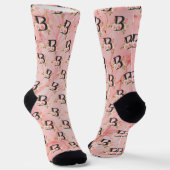 Buchstabe B Socken (Gewinkelt)