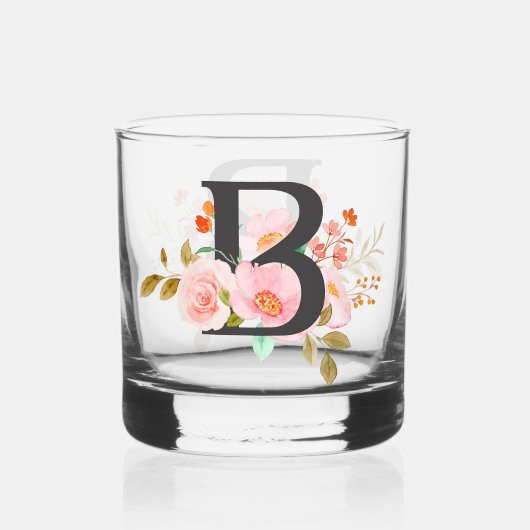 Buchstabe B Whiskyglas (Vorderseite)