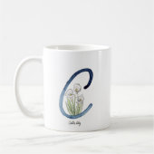 Buchstabe "C" Aquarellfarbe Blume erste Tasse (Links)