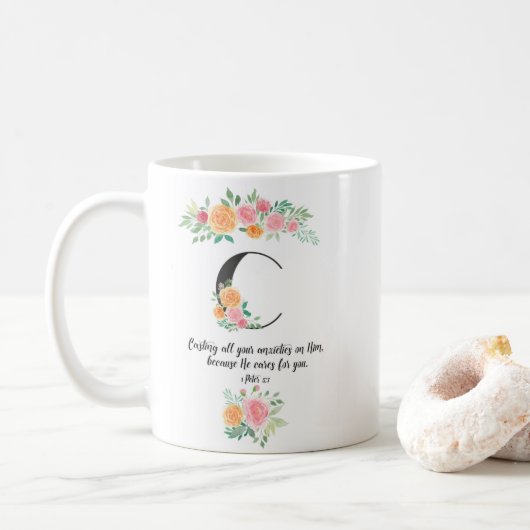 Buchstabe C, Biokotierungsanführungszeichen Tasse (Mit Donut)