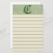 Buchstabe C Briefpapier (Vorne/Hinten)