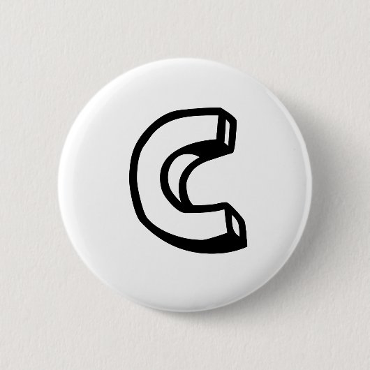 Buchstabe C Button (Vorderseite)