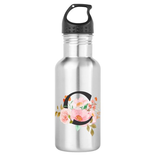 Buchstabe C Edelstahlflasche (Vorderseite)