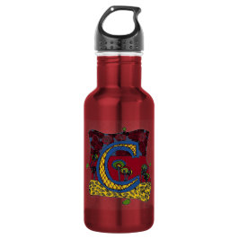 Buchstabe C Edelstahlflasche