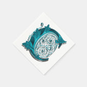 Buchstabe "C" Elegant bestickt Serviette (Ecke)