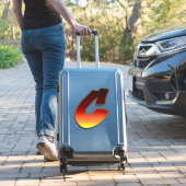 Buchstabe C - Flammen Aufkleber (Koffer Insitu)